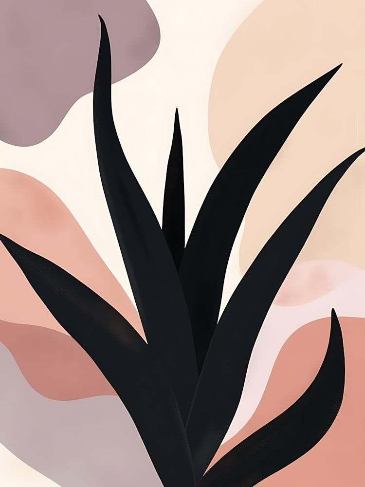 Faded Foliage Study in Warm Pastel Colors