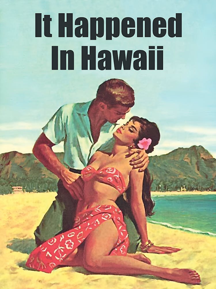 It Happened In Hawaii, Romantic Poster