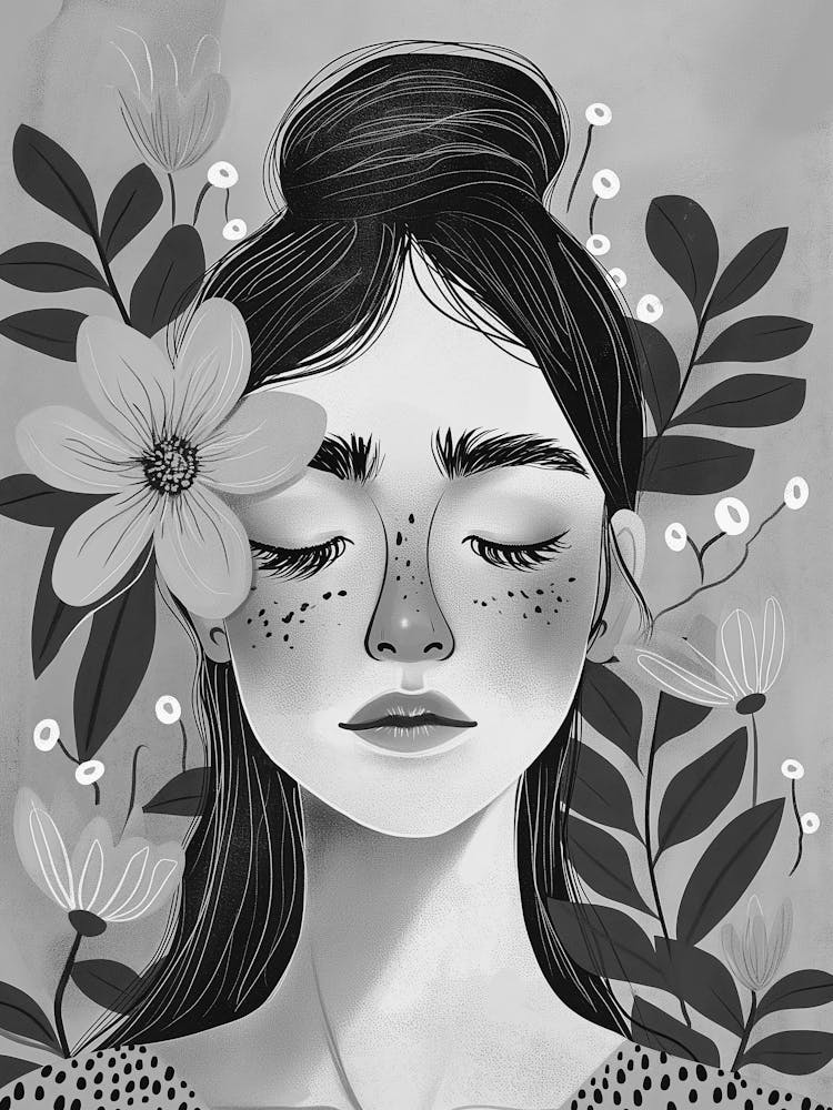 Fille Aux Fleurs