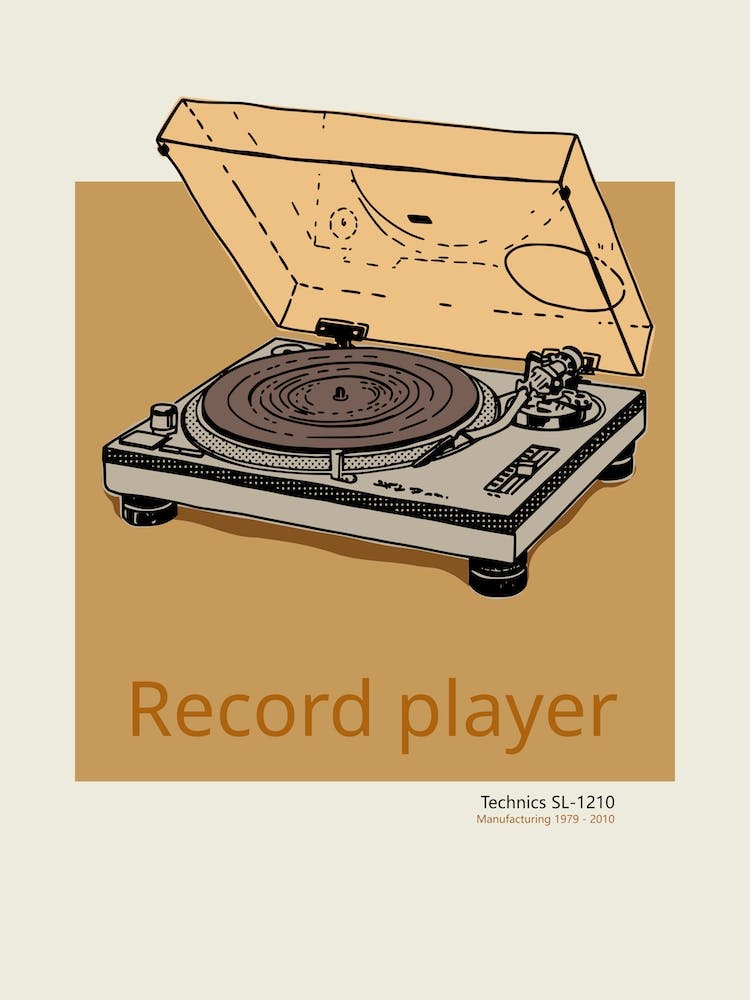 Celebrate The 80s Record Player