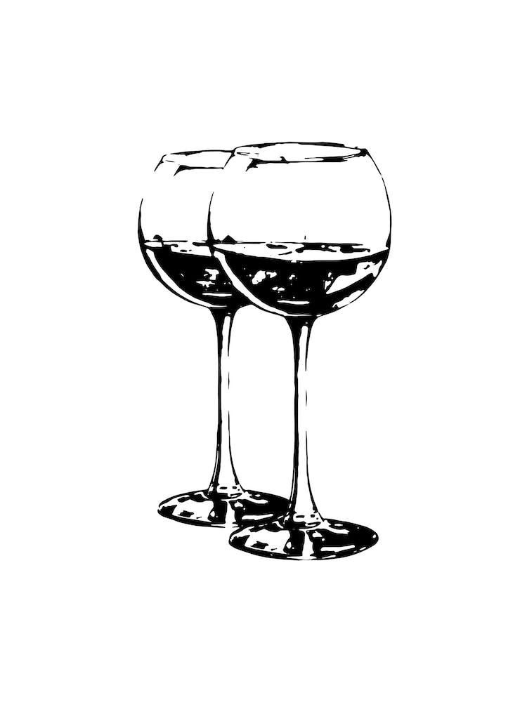 Black Wine Glasses Dining Room