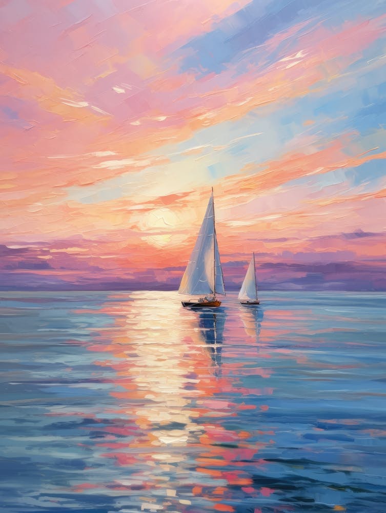 Sailboats At Sunset 15