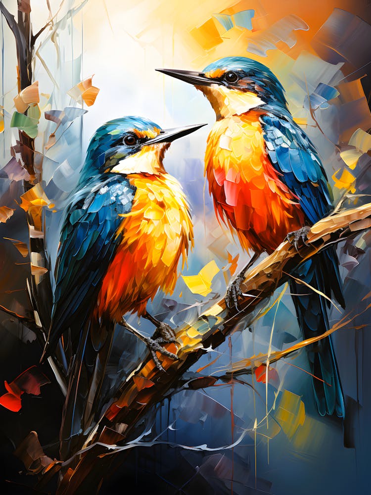 Majestic Feathers Birds In The Wind