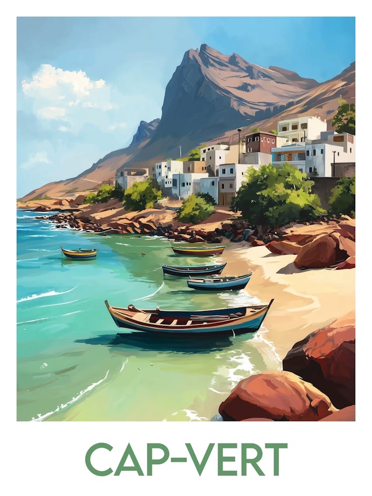 Affiche de voyage Cap Vert