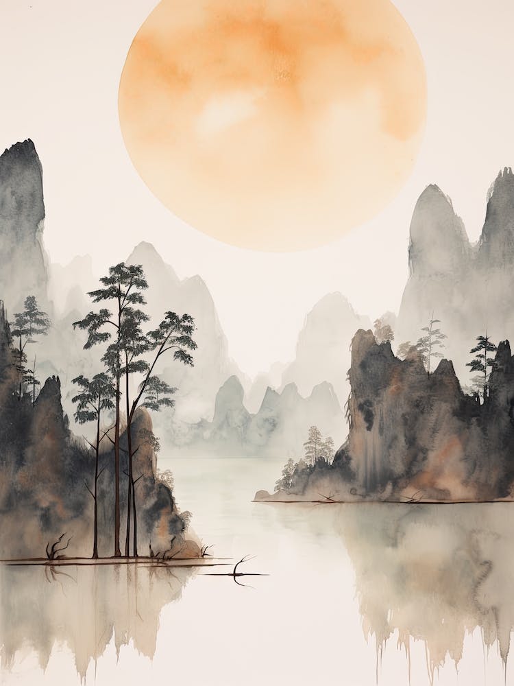 Watercolour Of Khao Sok National Park   Thailand 3