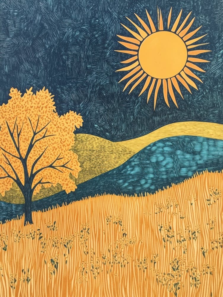 Sunrise In The Field