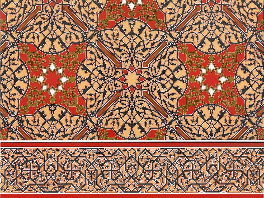 Emile Prisses D’Avennes Pattern, Plate No, 62, La Decoration Arabe