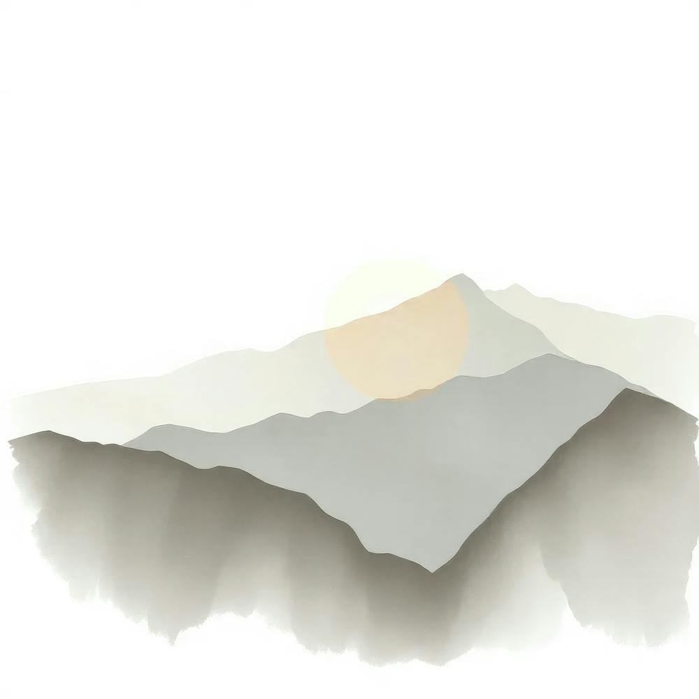 Watercolor Mountain Landscape 2