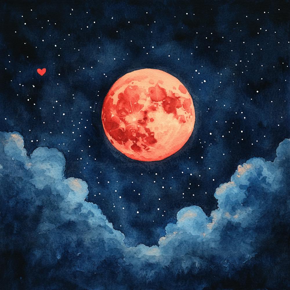 Dreamy Romantic Moon