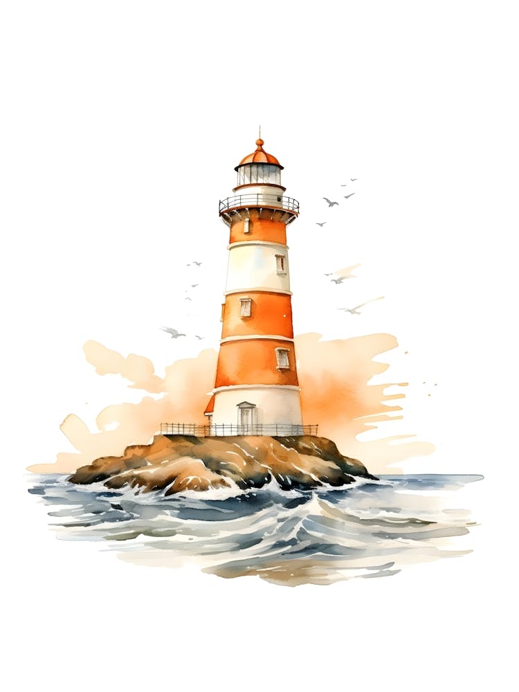 Lighthouse In The Sea 2