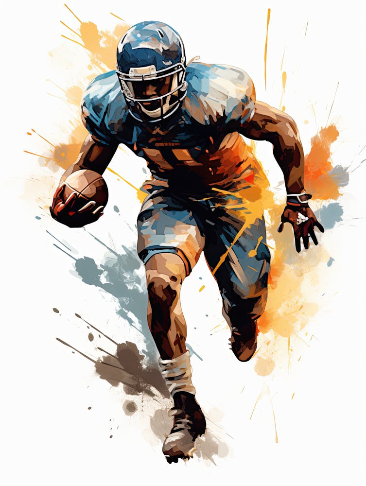 Football Player Running 68