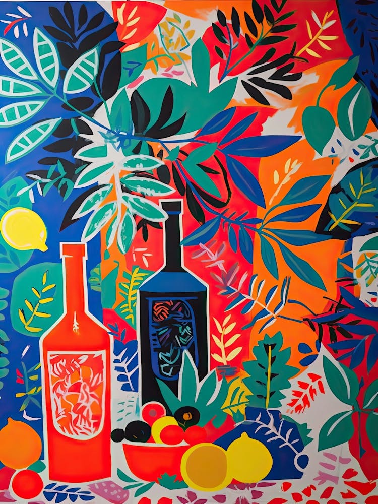 Cuba Libre Cocktail Fauvist Painting 2