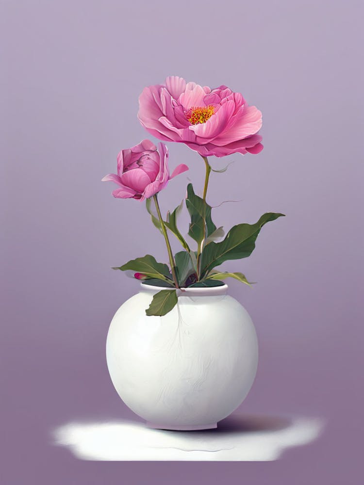 Peonies In A Vase 1