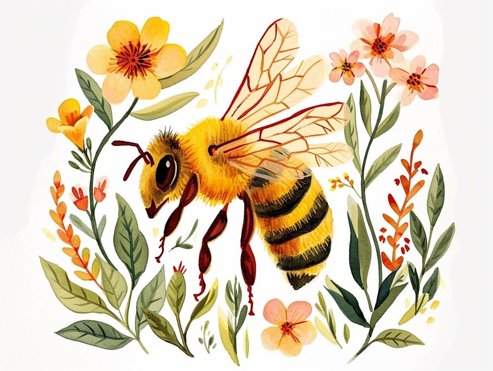 Little Floral Honey Bee 2