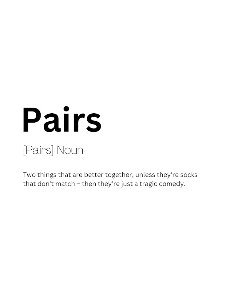 Pairs Definition Meaning