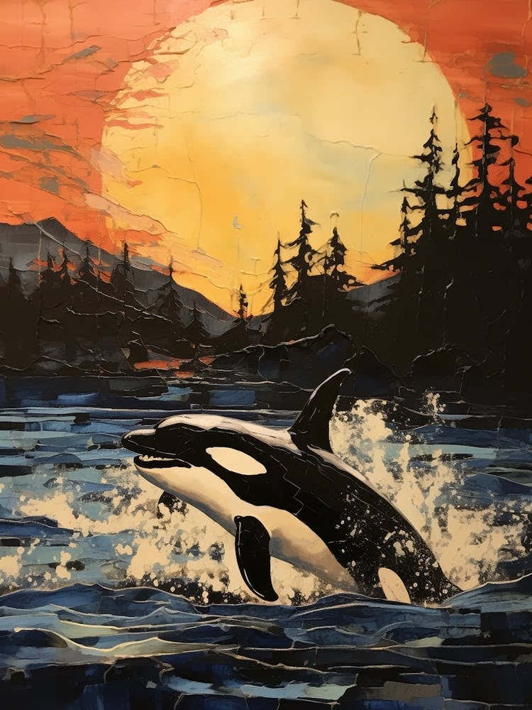 Orca Whale Woodland Coast 1
