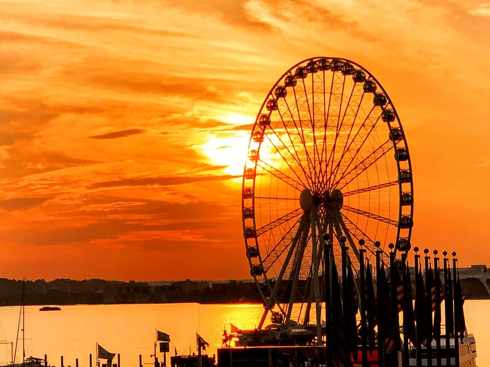 Coucher de Soleil à la Grande Roue de National Harbor