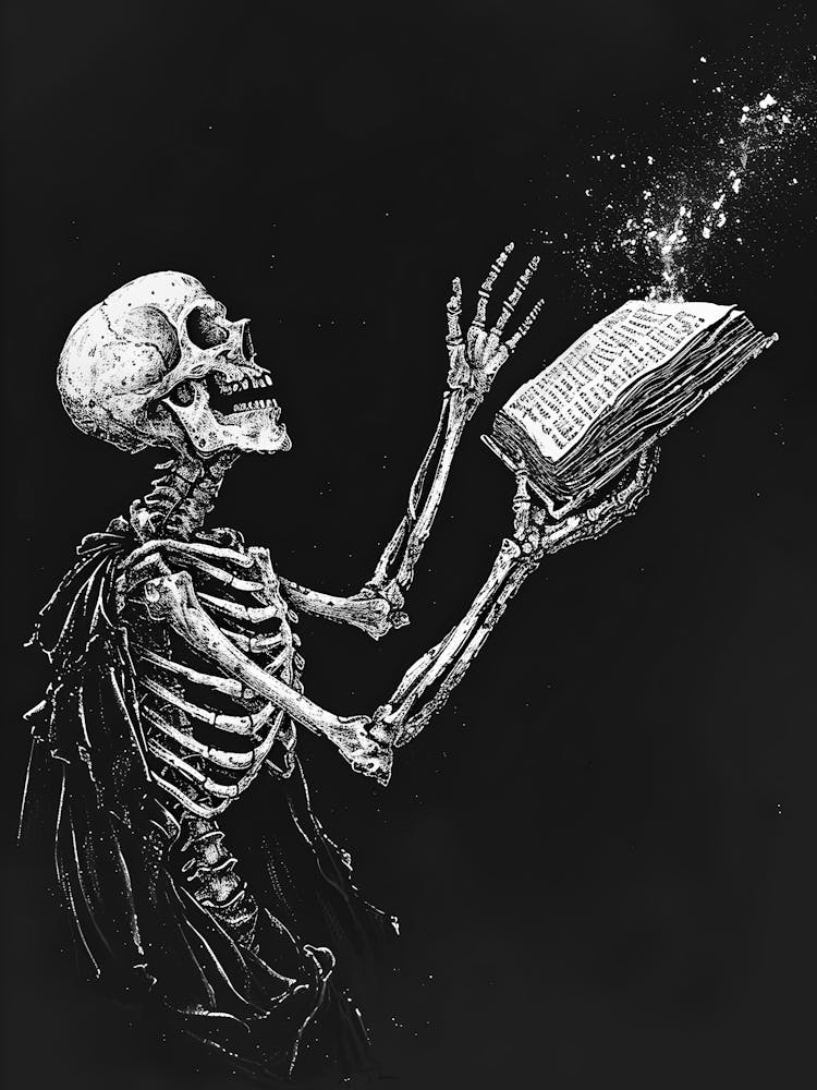 Skeleton Reading Book