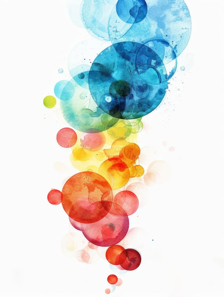 Colorful Bubbles Canvas Print