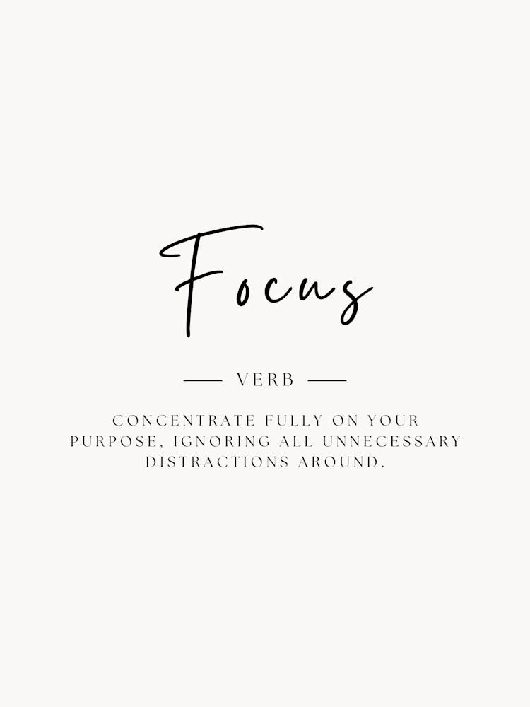 Focus Verb