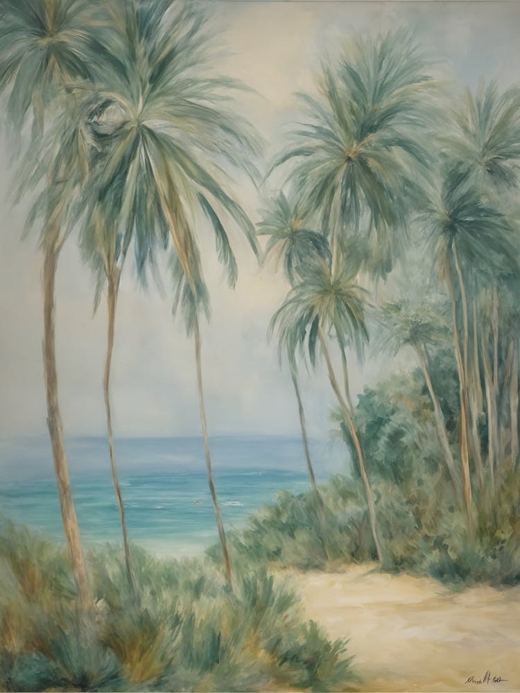 Palm Trees On The Beach no1