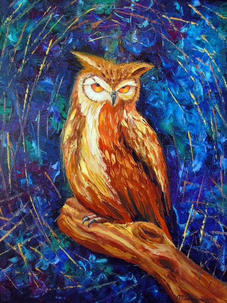 Owl on a branch