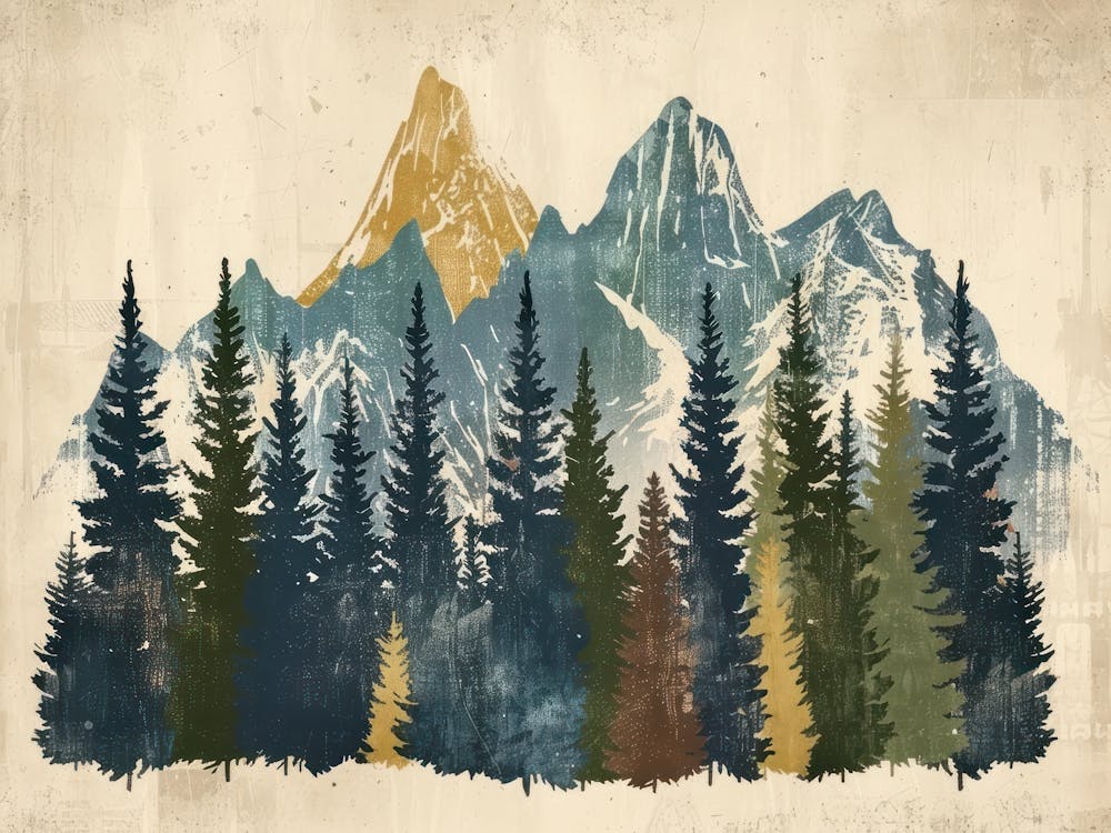 Landscape Retro Illustration 4