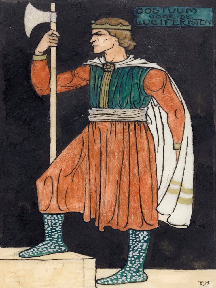 Costume Design For The Luciferists (1878–1938), Richard Roland Holst