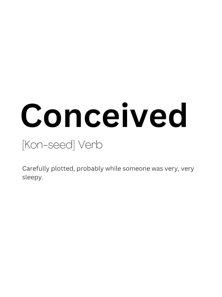 Conceived Definition Meaning