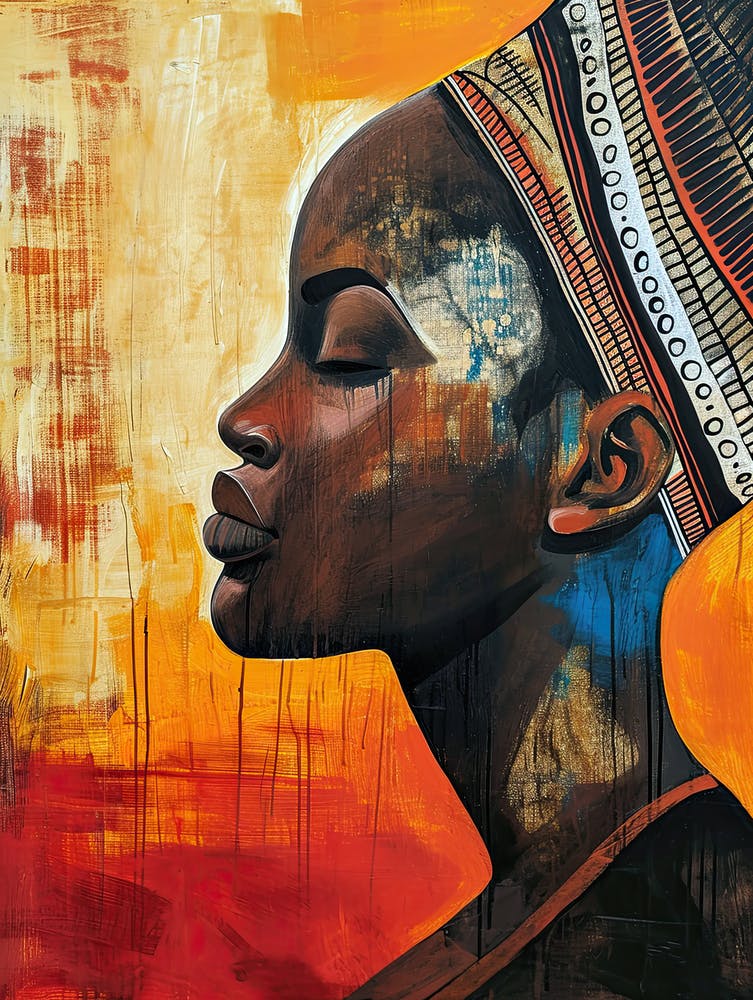 The African Woman; A Boho Mosaic