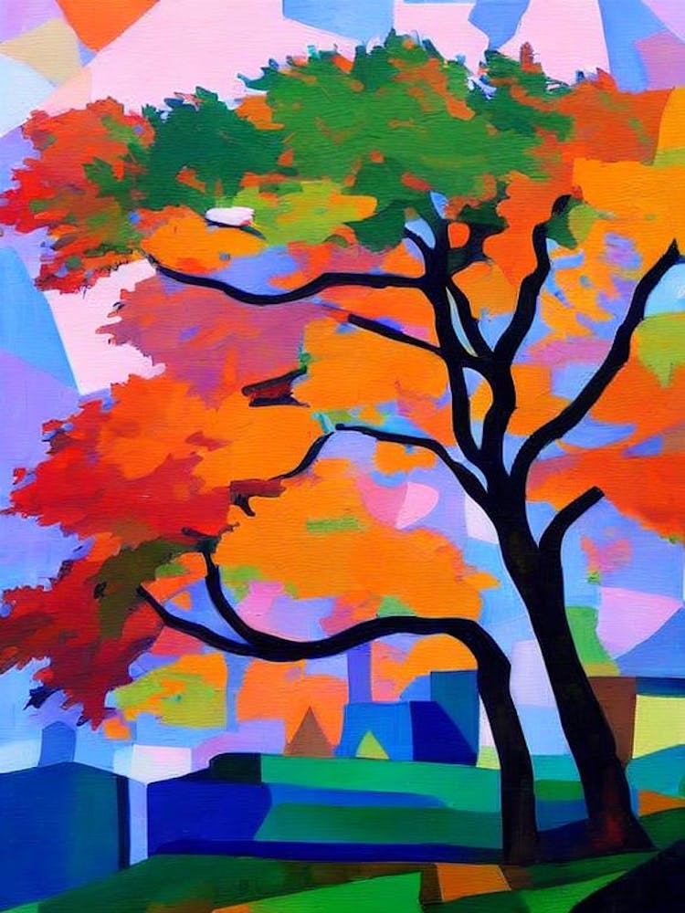 European Beech Tree Cubist 1