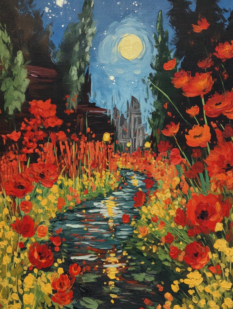 Poppies At Night 2
