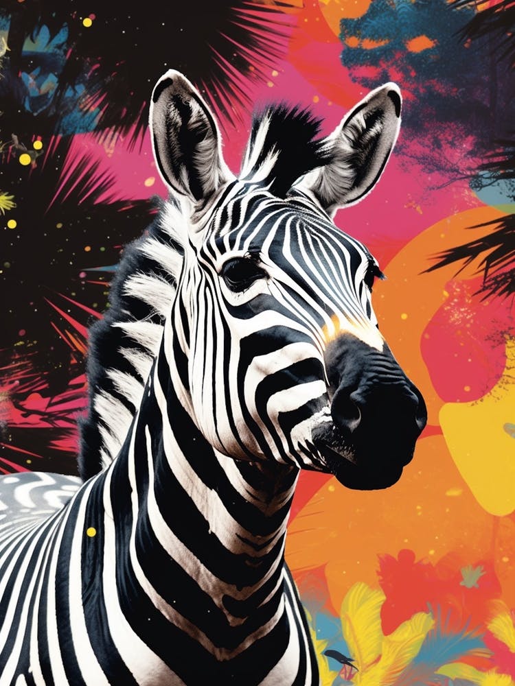 Paint Splash Zebra 3