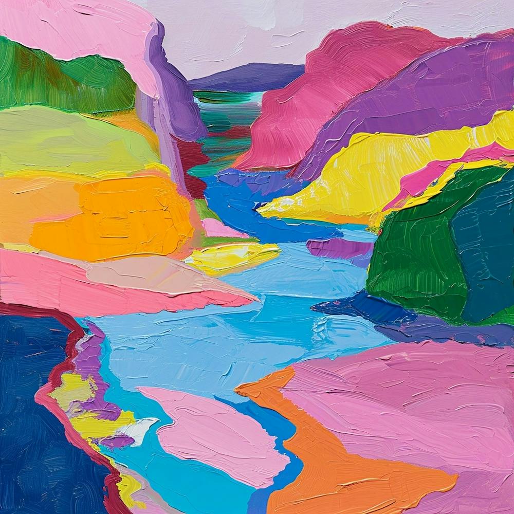 Colourful Abstract Pribaikalsky National Park Siberia 1