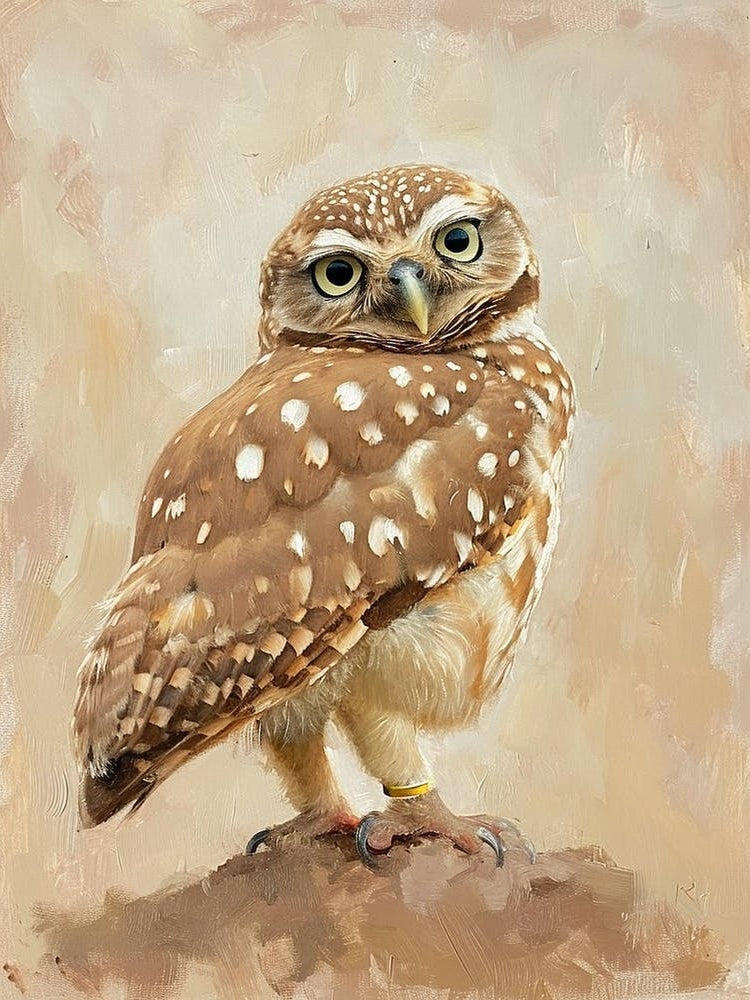 Burrowing Owl Painting 1