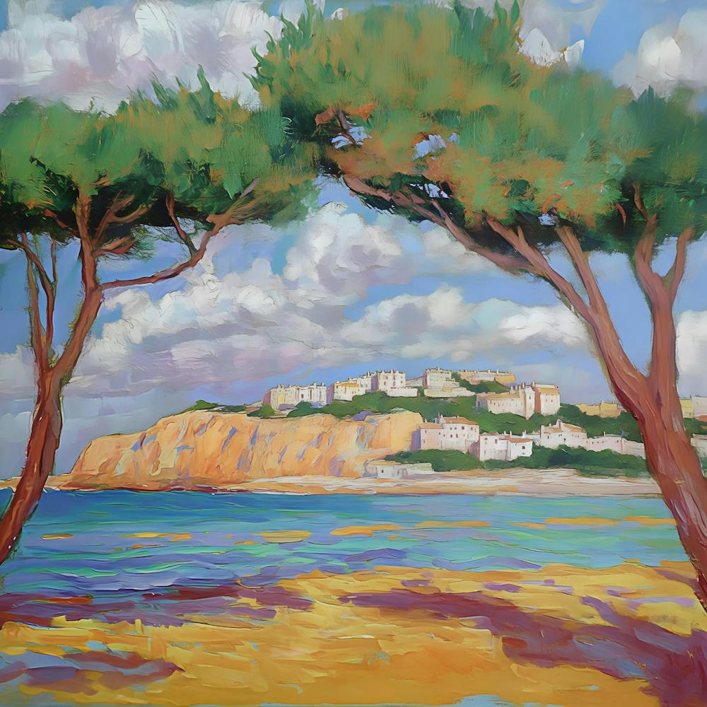 Cypress Trees On The Beach 1