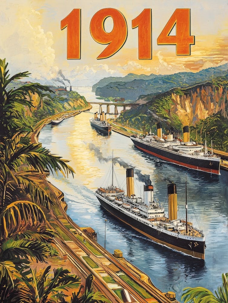 Aihrgdesign A Vintage Poster Celebrating The Opening Of The P 531fd614 6a03 40bf A8df 33fc2df19796 3