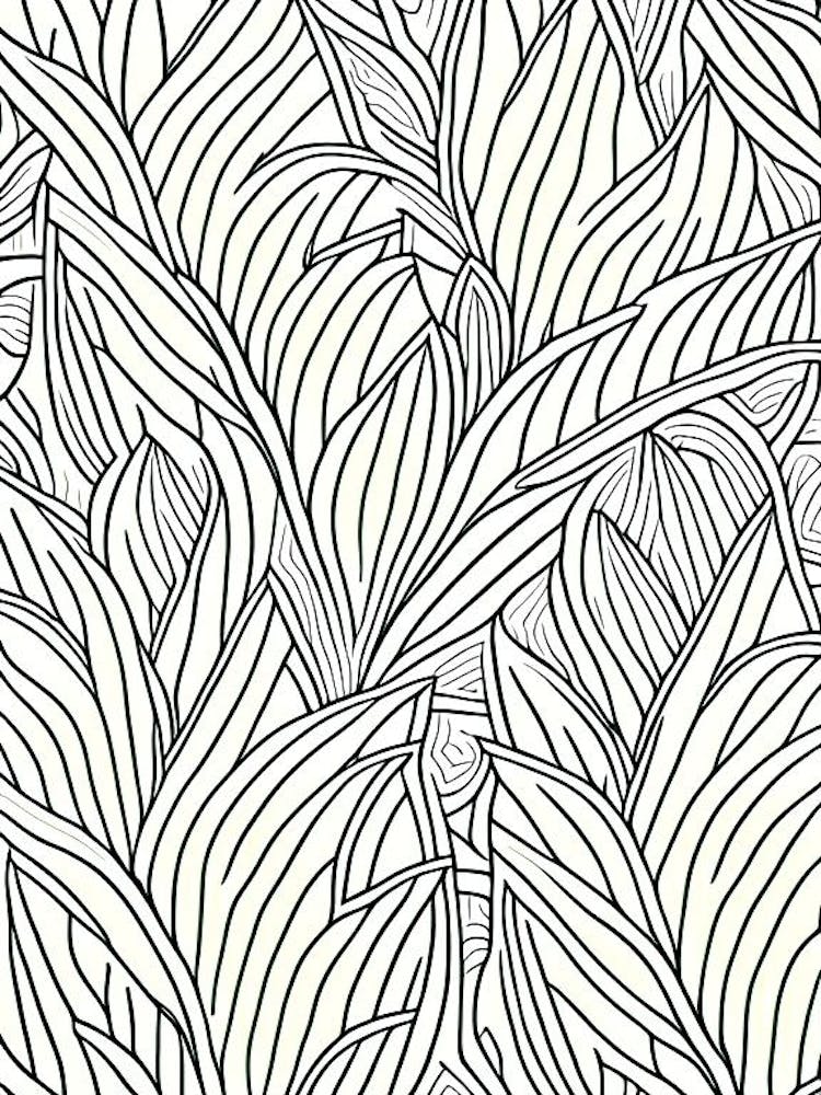 Bamboo Leaf William Morris Inspired 2