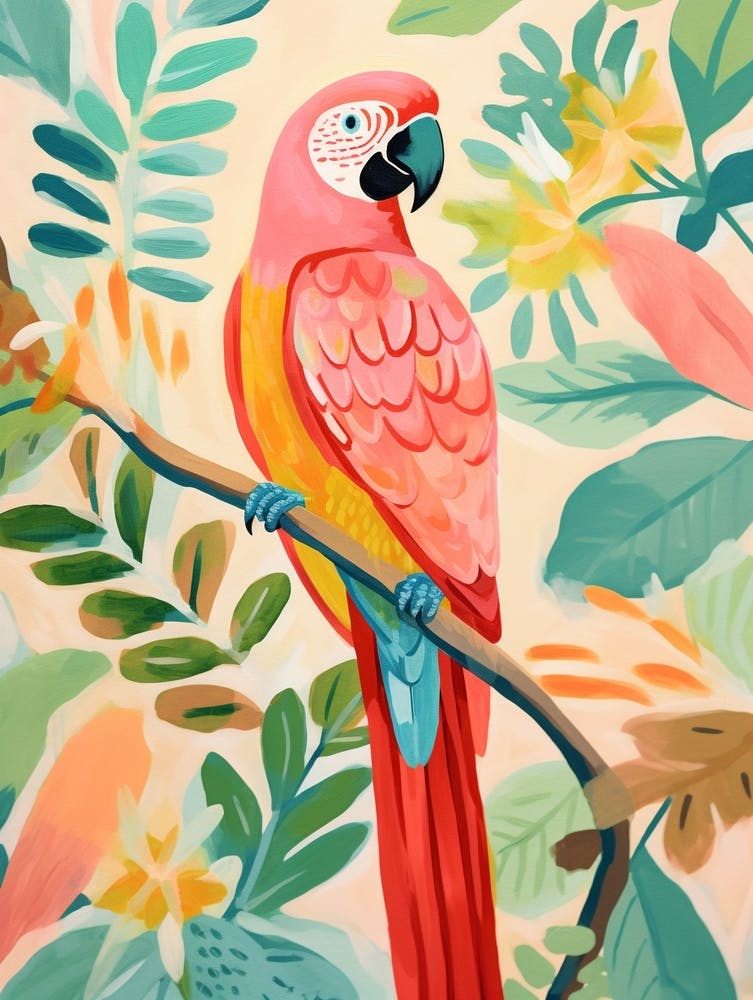 Pink Scandi Macaw 1