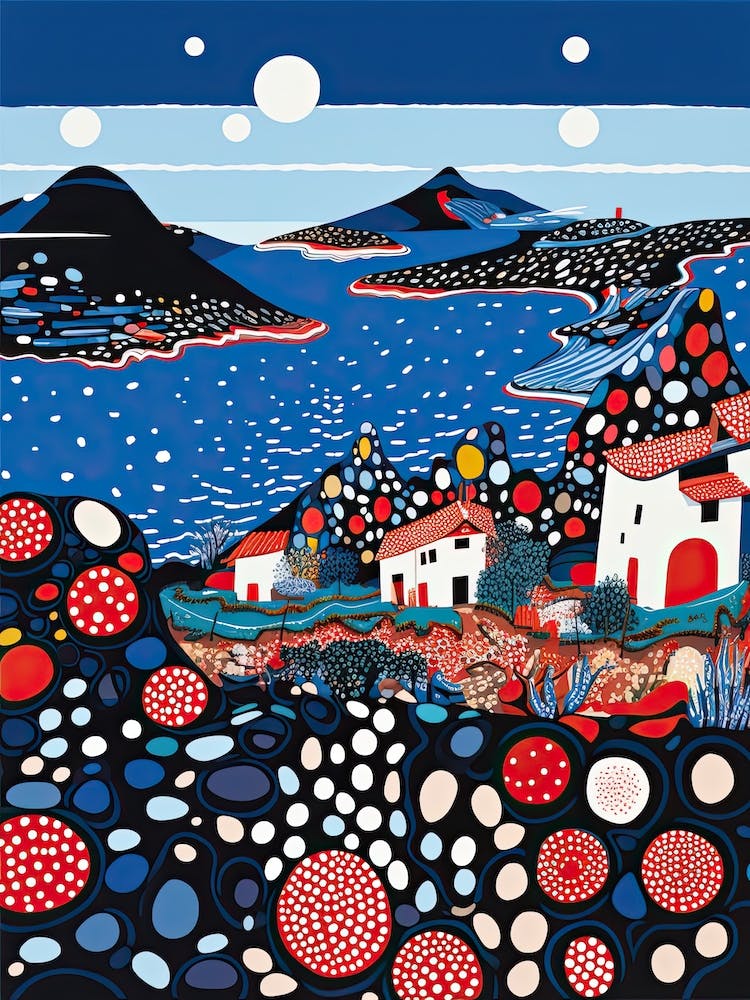 Alghero, Italy, Illustration In The Style Of Pop Art 3