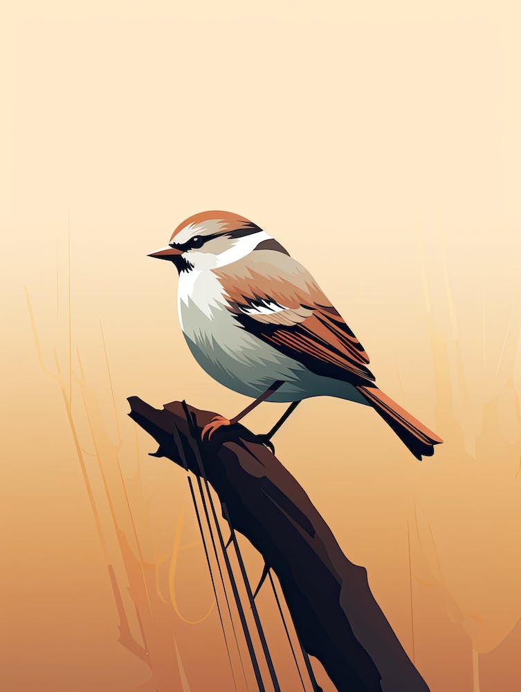 Vogel auf einem Ast