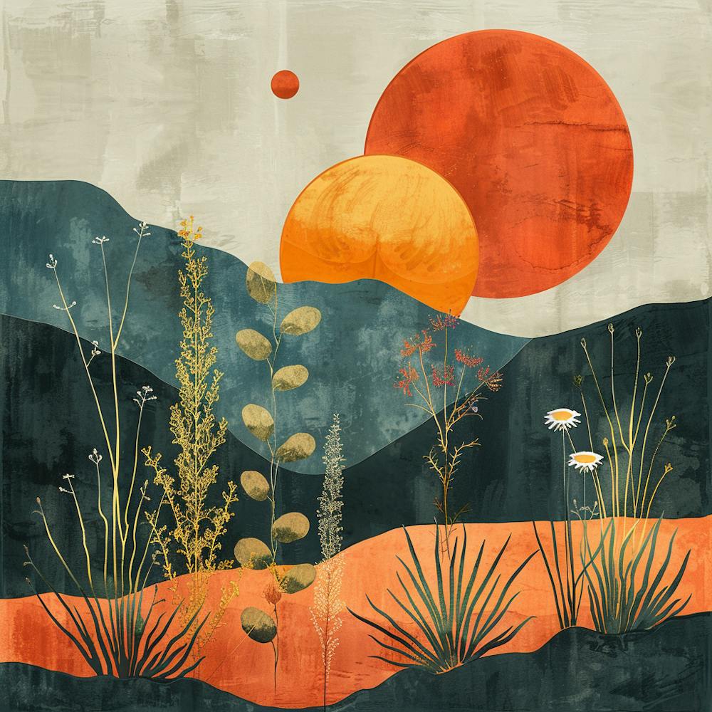 Desert Landscape Canvas Print