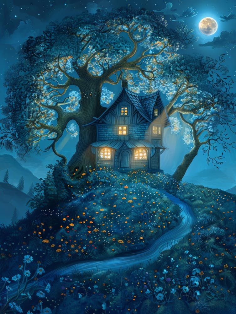 House In The Moonlight
