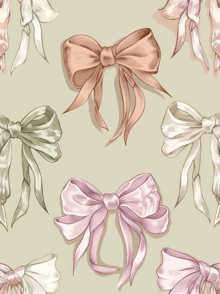 Coquette In Sage And Pink5 Pattern