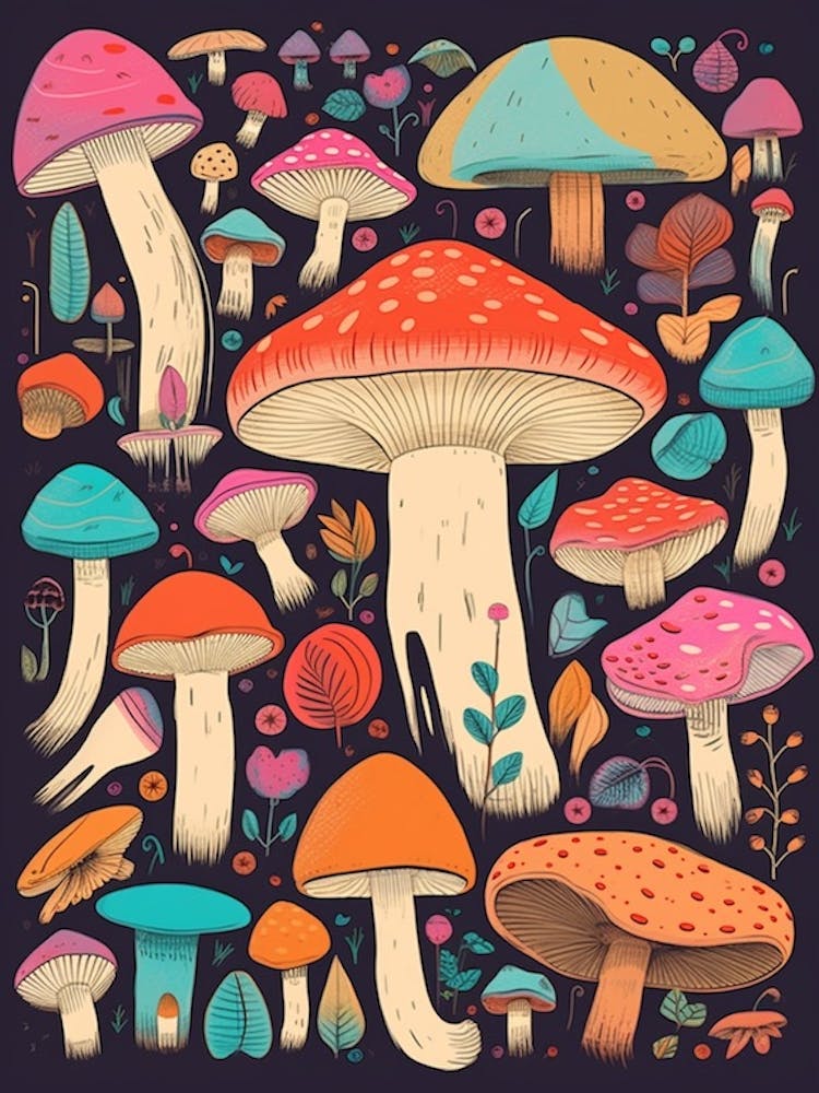 Funky Mushrooms 3
