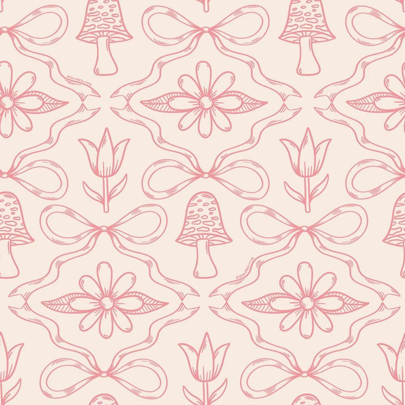 Spring Toile Print In Pink