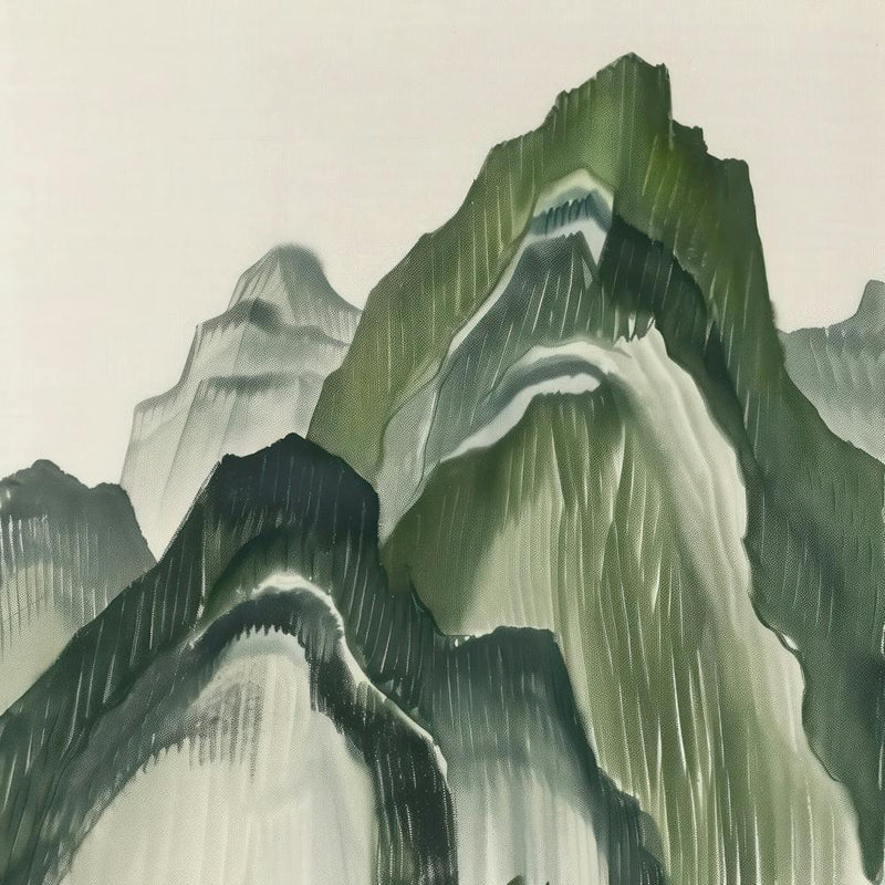 Japanese Watercolour Of Mount Kita 7