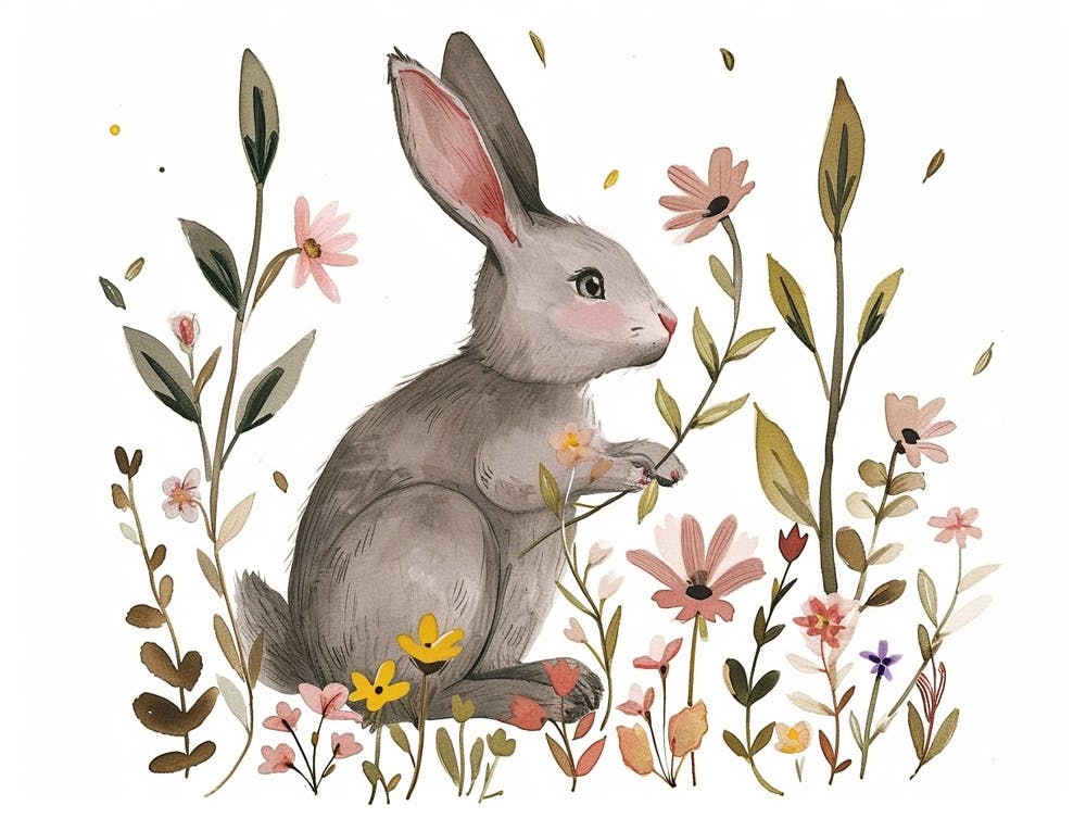 Little Floral Rabbit 4