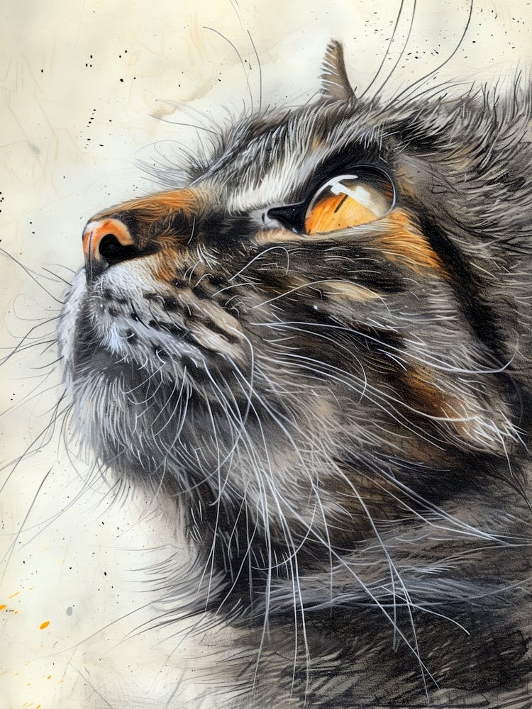 Chat Levant les Yeux 2