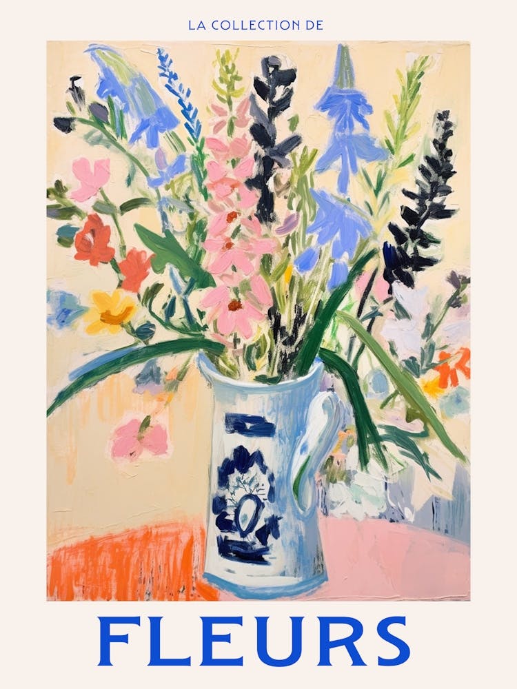 French Flower Poster Snapdragon